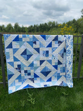 Load image into Gallery viewer, True Blue Filtered Sunshine kit with backing and binding