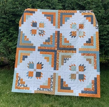Load image into Gallery viewer, Scrappy Bear Cabin Quilt Kit (without background fabric)
