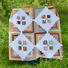 Load image into Gallery viewer, Scrappy Bear Cabin Quilt Kit (without background fabric)