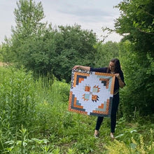 Load image into Gallery viewer, Scrappy Bear Cabin Quilt Paper Pattern