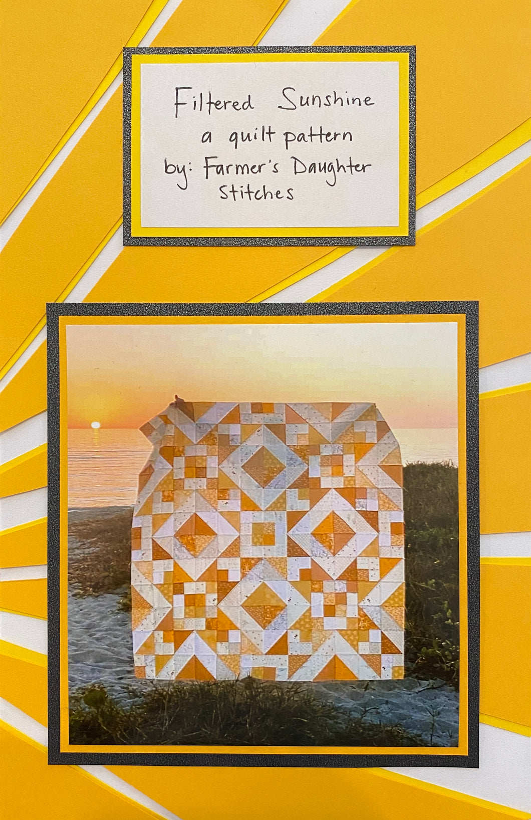 Filtered Sunshine Quilt Paper Pattern