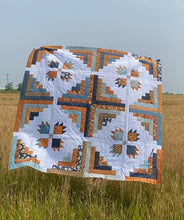 Load image into Gallery viewer, Scrappy Bear Cabin Quilt Kit (without background fabric)
