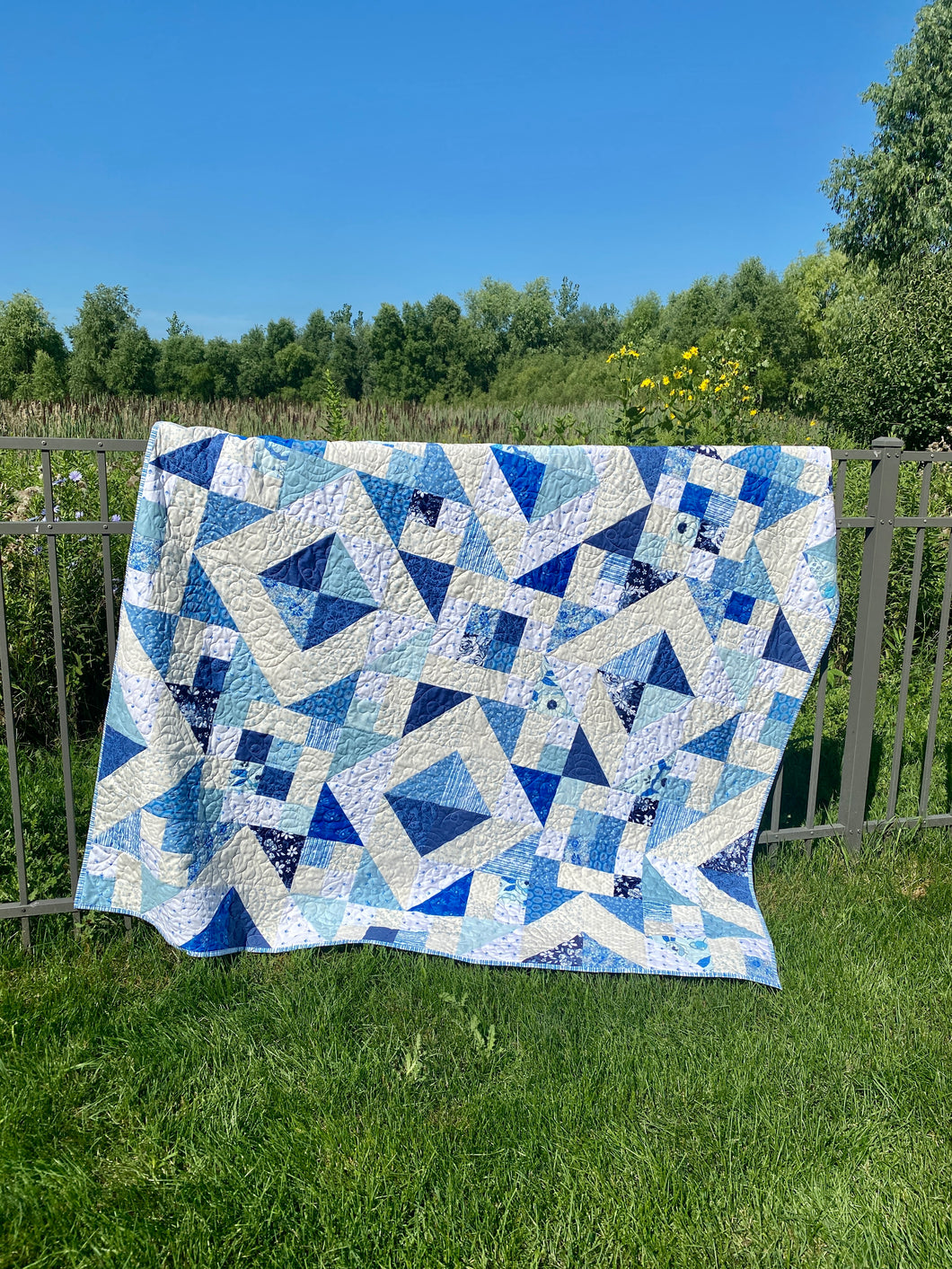True Blue Filtered Sunshine Quilt Kit