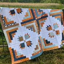 Load image into Gallery viewer, Scrappy Bear Cabin Quilt Paper Pattern
