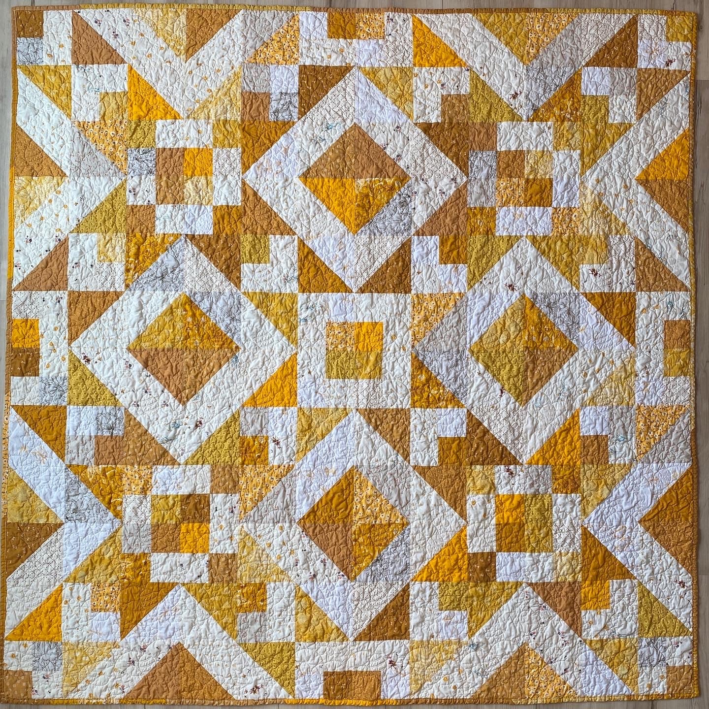 Filtered Sunshine Quilt PDF Pattern Farmer’s Daughter Stitches