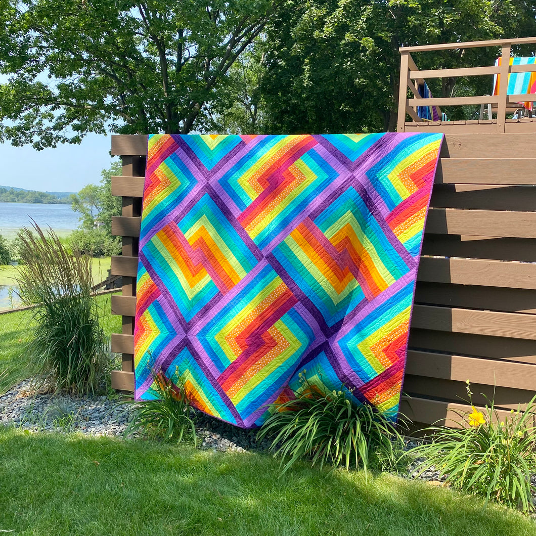Rainbow Rivers Quilt Pattern – Farmer's Daughter Stitches