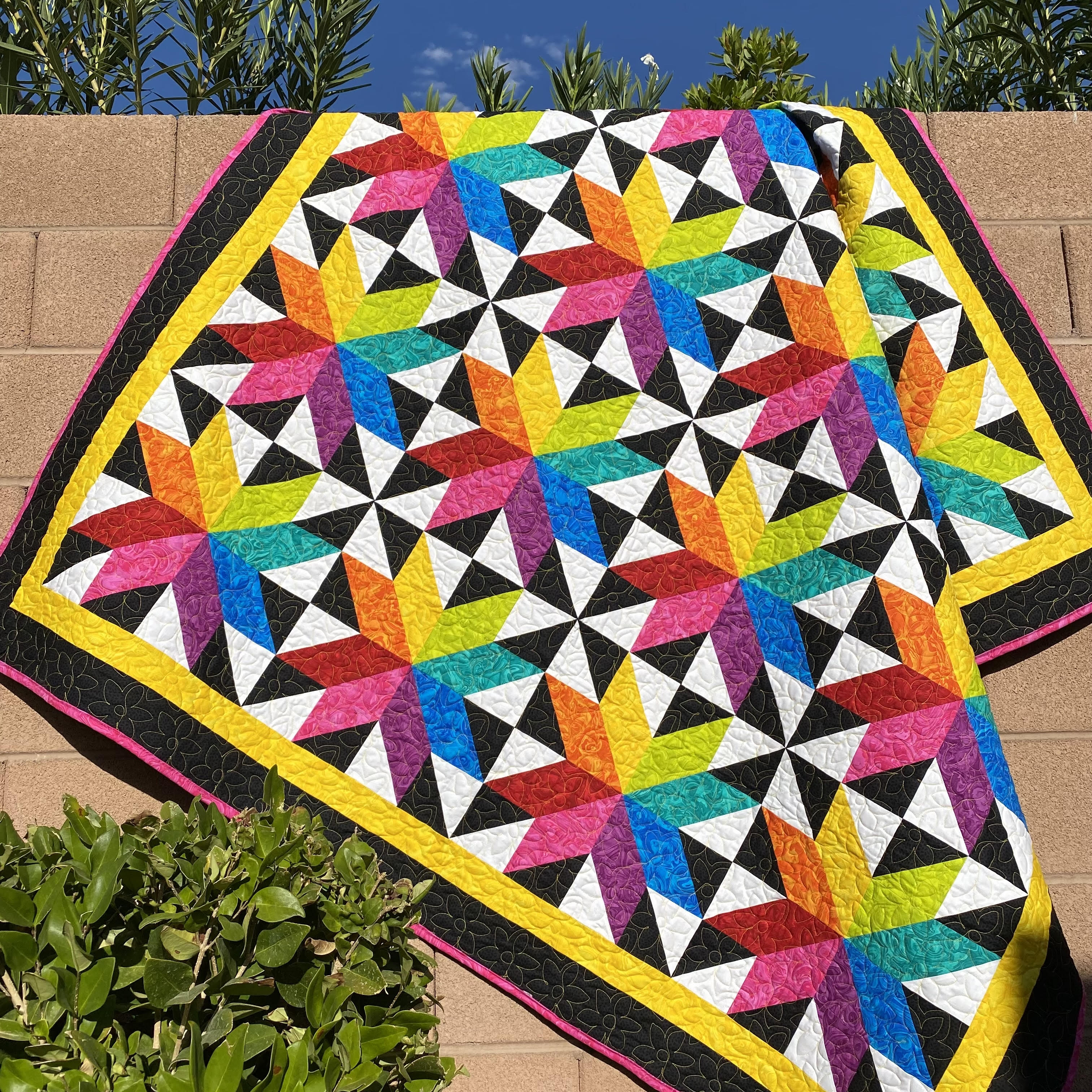 Star Spectrum PDF Quilt Pattern – Farmer’s Daughter Stitches
