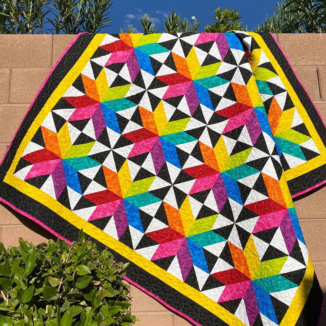 Star Spectrum Quilt Paper Pattern